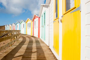 Dartmoor Photographer - Things to Photograph in Autumn - Beach Huts