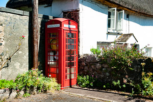 Dartmoor Red telephone Box Sticklepath